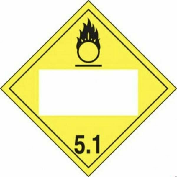 Accuform BLANK DOT PLACARD HAZARD CLASS 5 MPL4DG5AFV1 MPL4DG5AFV1